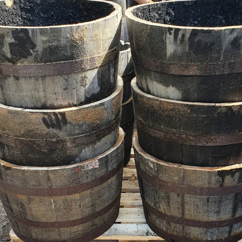 Set-of-7-Oak-Half-Whisky-Barrel-Planters-17-x-24-–-Delivery-Included-1.png Set of 7 Oak Half Whisky Barrel Planters (17" x 24") – Delivery Included - Image 1