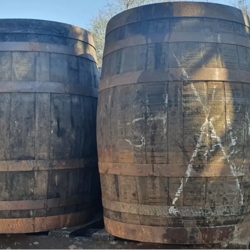 Untitled design (1) 2x Authentic Oak Hogshead Barrels – Rustic & Reclaimed – With Delivery - Image 1