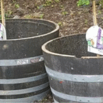 10 Oak Barrel Planters (17"–19" x 27") – Ex-Wine/Madeira Casks | UK Delivery Included
